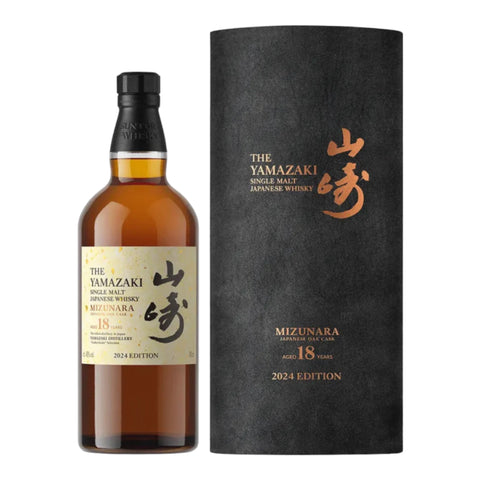 Yamazaki 18 Yr Mizunara Oak Cask Single Malt Japanese Whisky 2024 Edition