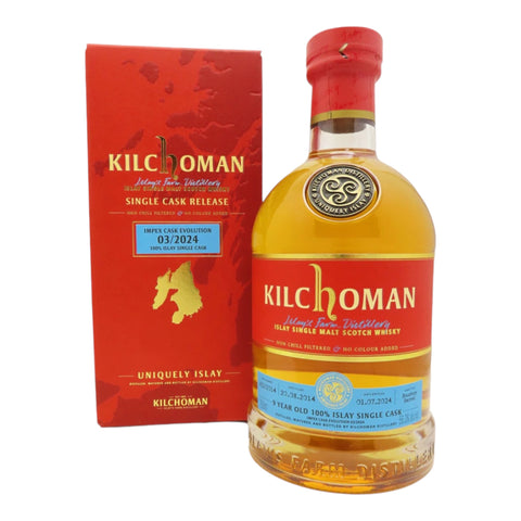 Kilchoman Impex Cask Evolution 03/2024 9 Year 100% Islay Bourbon Cask