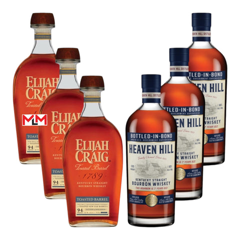 Elijah Craig Toasted Barrel & Heaven Hill 7 Year Bottled In Bond Bundle