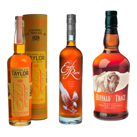 E.H. Taylor Small Batch, Eagle Rare, & Buffalo Trace Bundle