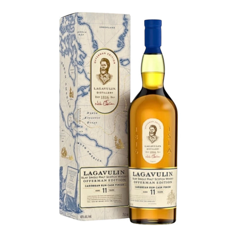 Lagavulin 11 Year Offerman Edition Caribbean Rum Cask Single Malt Scotch