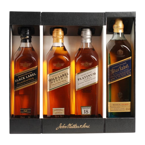 Johnnie Walker 4 Bottle Collection Gift Set (4x200ml)